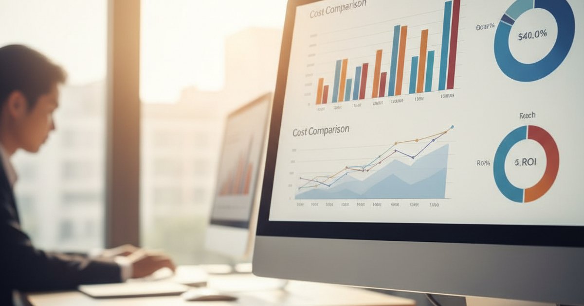 Financieel dashboard met kostenvergelijking iPaaS versus maatwerk integratie