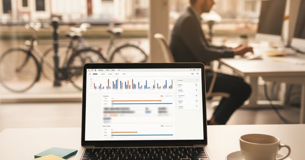 Dashboard met verzendstatistieken en track-and-trace gegevens in ERP systeem met Sendcloud koppeling