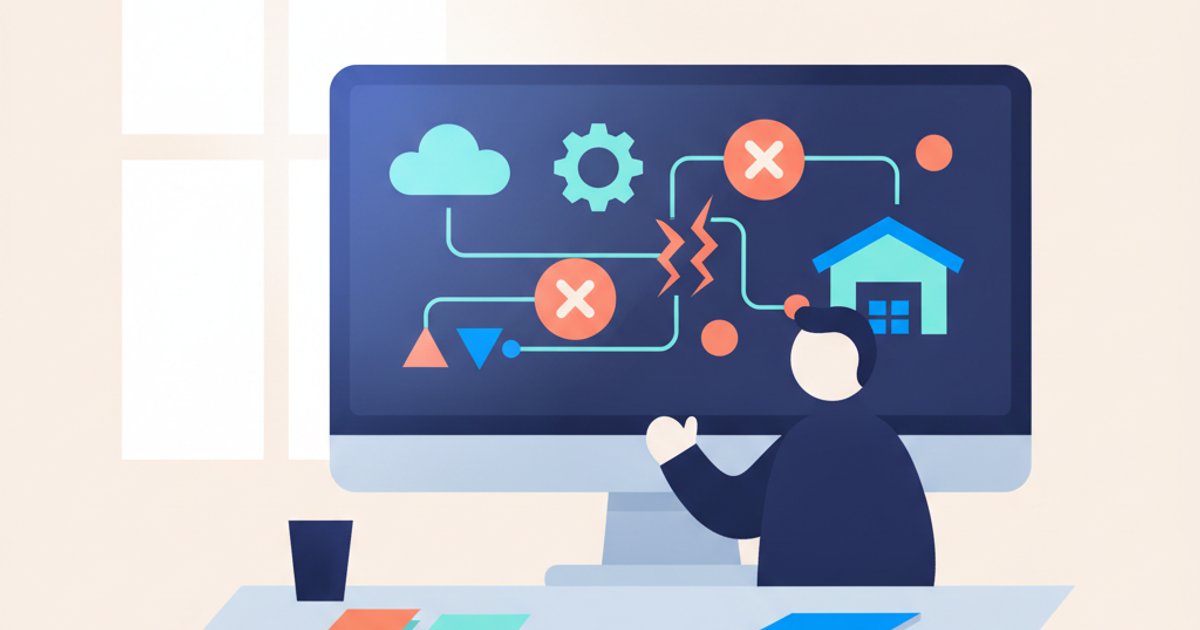 Kantoormedewerker bekijkt dashboard met exceptions en foutmeldingen op groot beeldscherm
