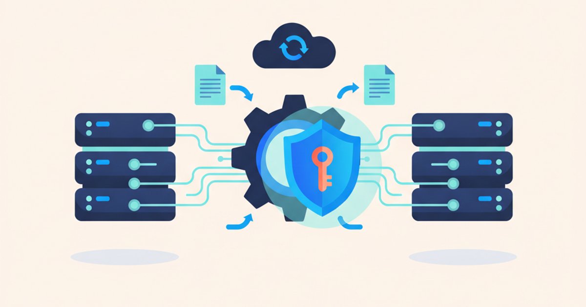 Handen bij laptop met OAuth token refresh melding en beveiligingsnotificatie