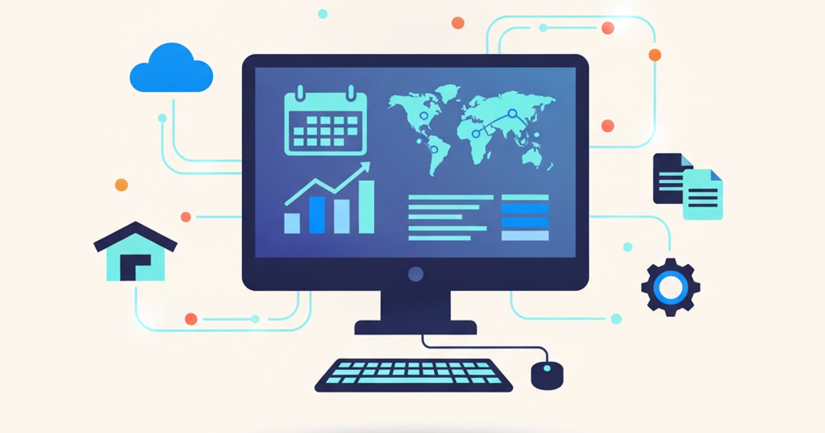 Dashboard met planning overzicht en facturatie statistieken op groot scherm
